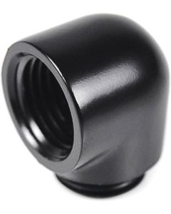 Barrow G1/4" Male to Female Extender Fitting, 90 Degree Angle, Black