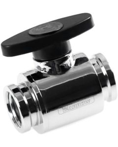 Barrow G1/4" Mini Valve with ABS Handle, Silver Shiny