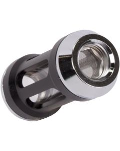 Barrow G1/4" Composite Plate Filter, Black Body, Silver Caps