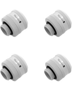 Barrow G1/4" to 14mm Hard Tubing Compression Fitting, White, 4-Pack