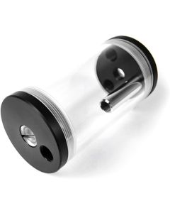 Barrow Reservoir with Acrylic Tube, 65 x 135mm Tube Size, Clear Tube, Black POM