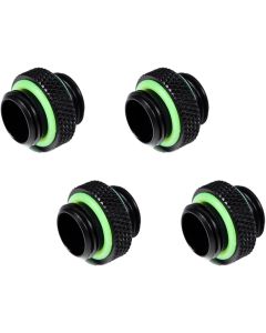 Barrow G1/4" Male to Male Mini Extender Fitting, Black, 4-Pack